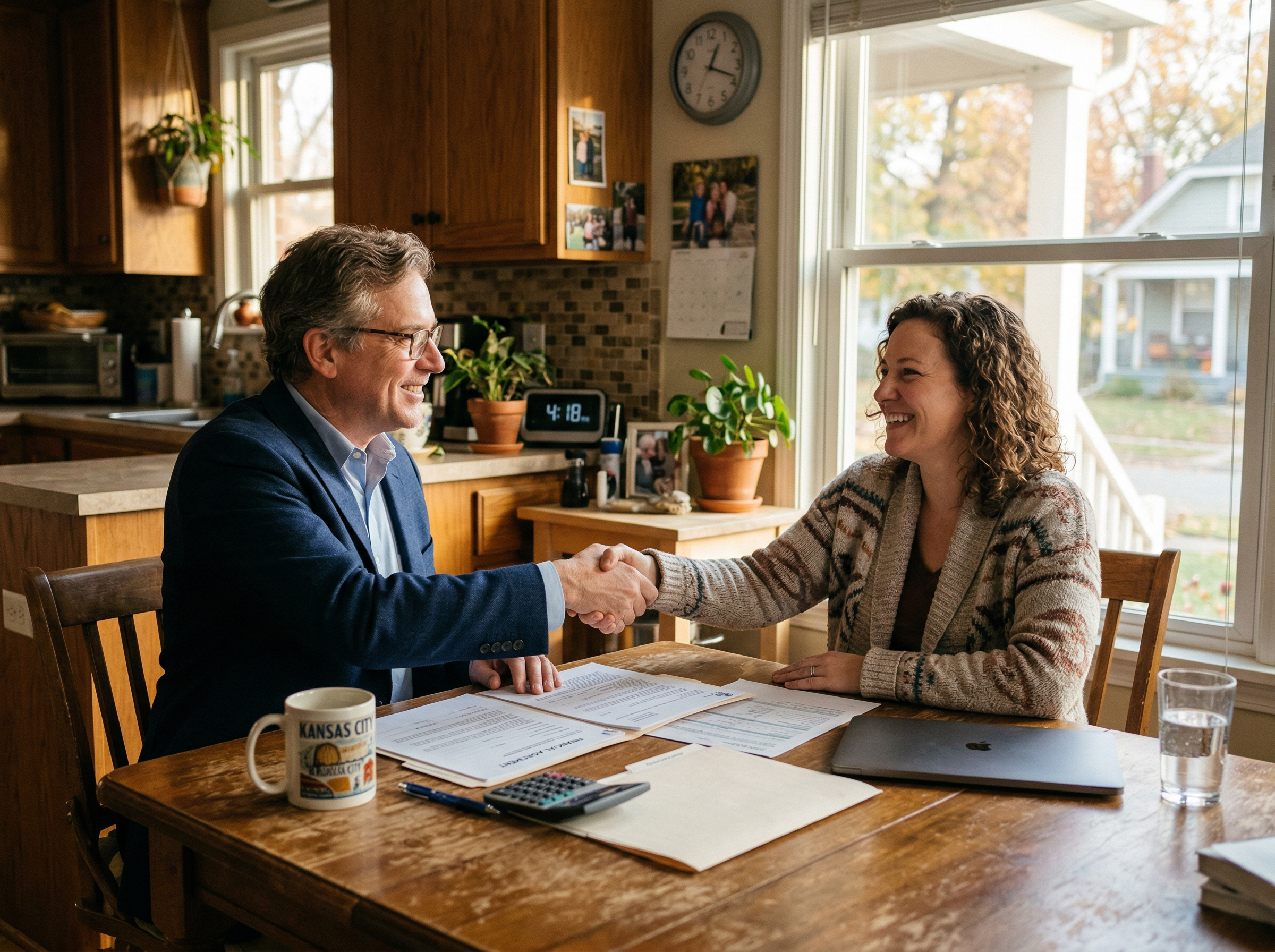 Brett meeting a Kansas City homeowner